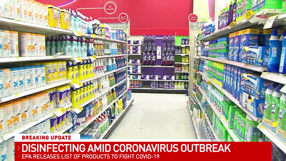 EPA releases list of approved disinfectants to kill coronavirus WEAR