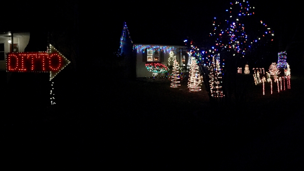 Neighbors "ditto" Christmas decorations next door  WPBN