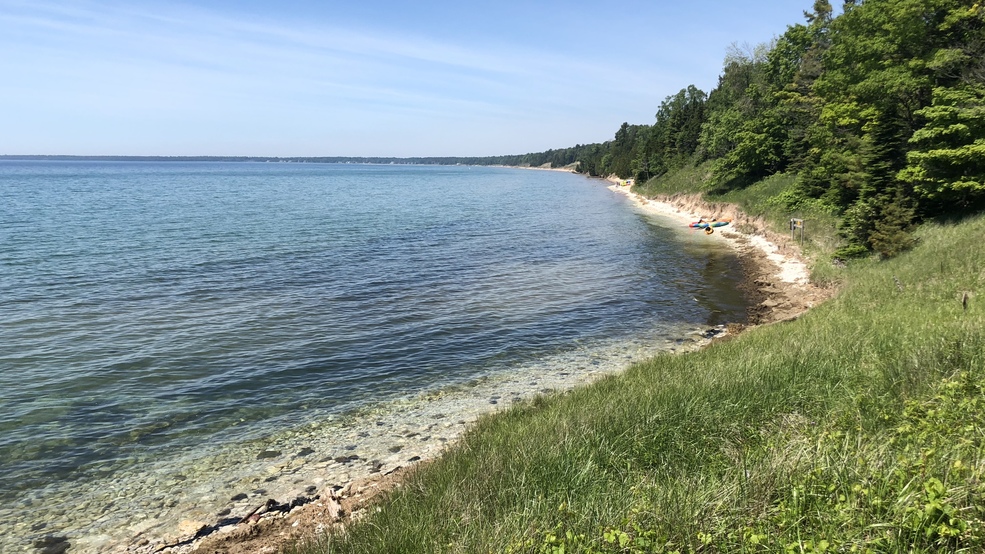 Rising Great Lakes Levels Impact Beaches At Whitefish Dunes