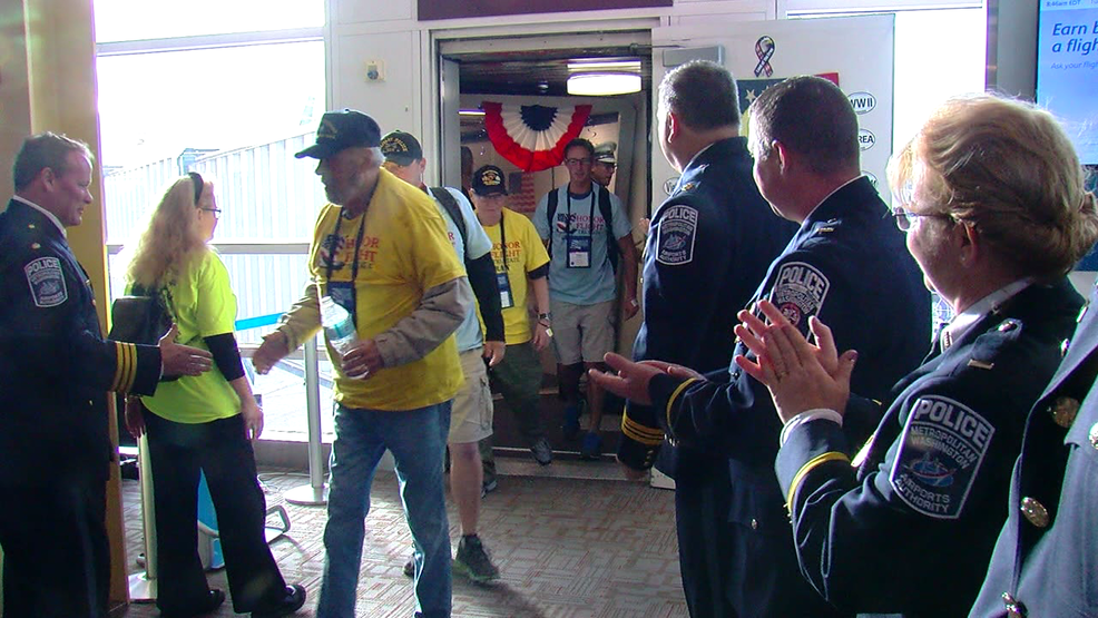 Veterans honored with "Virtual Honor Flight" and parade
