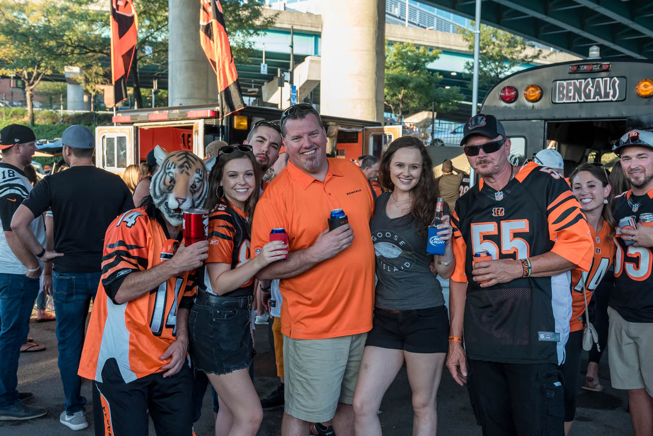 fans rejoiced as the bengals took on the baltimore ravens for