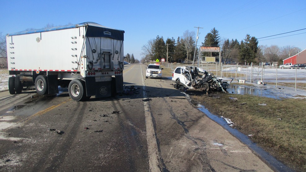 Woman Airlifted To Hospital After Head On Crash With Semi Truck | WWMT