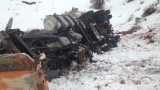 Passing semi truck clips snow plow sending driver careening 300 feet down canyon