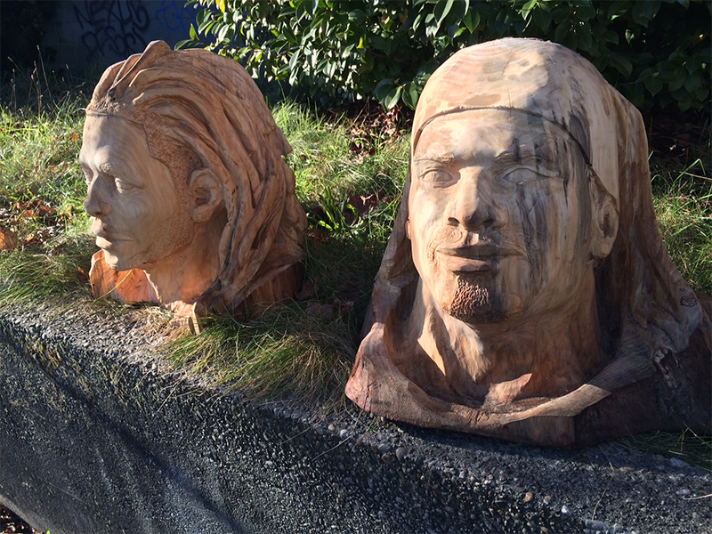 In Case You Missed It on KOMONews.com earlier this week: As the Seahawks sharpen their talons for next week's playoff game, a local artist is sharpening his blade in tribute.