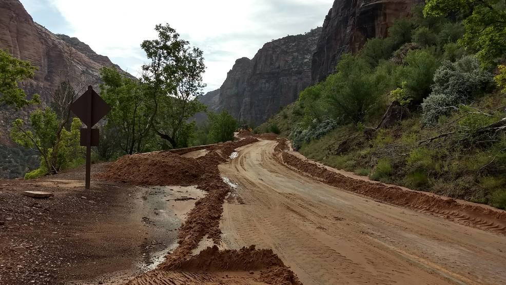 Flooding causes damage, closes roads and trails at Zion National Park