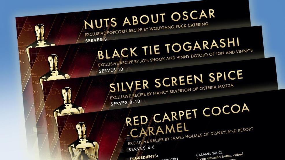 Academy Awards watchparty popcorn recipes WBMA