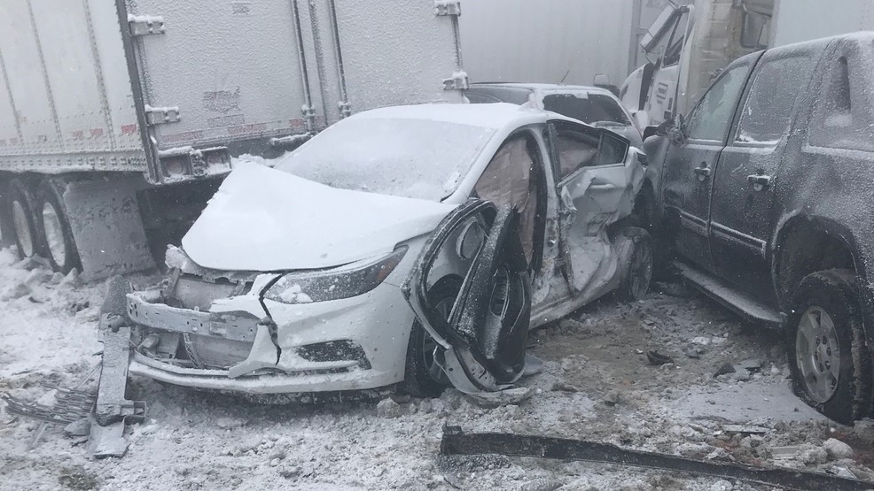 LeRoy man describes scary moments of being caught in 19vehicle Thruway