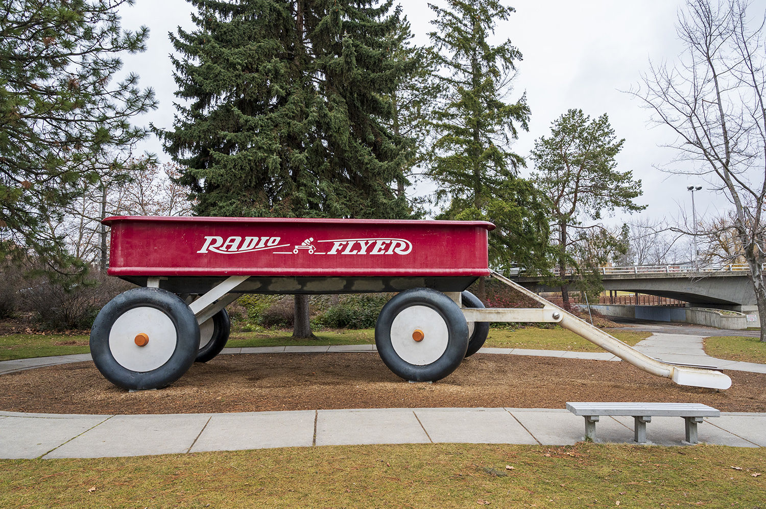 Photos Spokane is home to the World's Largest Radio Flyer Wagon