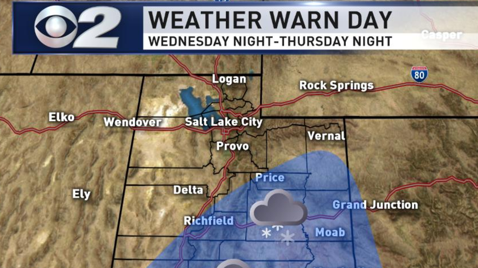 WEATHER WARN Incoming Snow Storm Will Hit Southern Utah Hardest KUTV