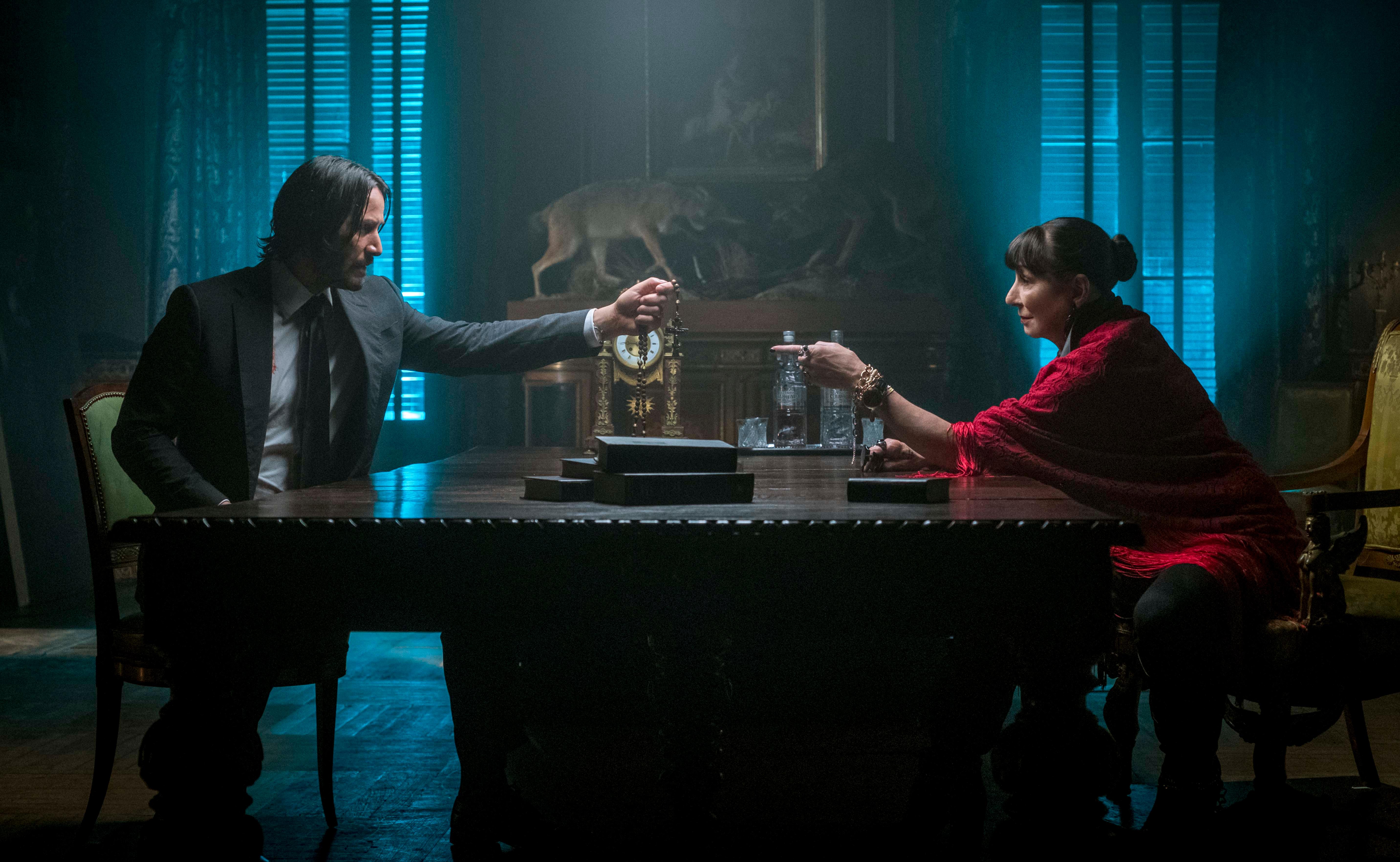 director (anjelica huston) in john wick: chapter 3 - parabellum