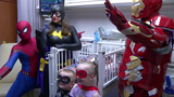 Superheroes called in to visit patients at St. Luke's 