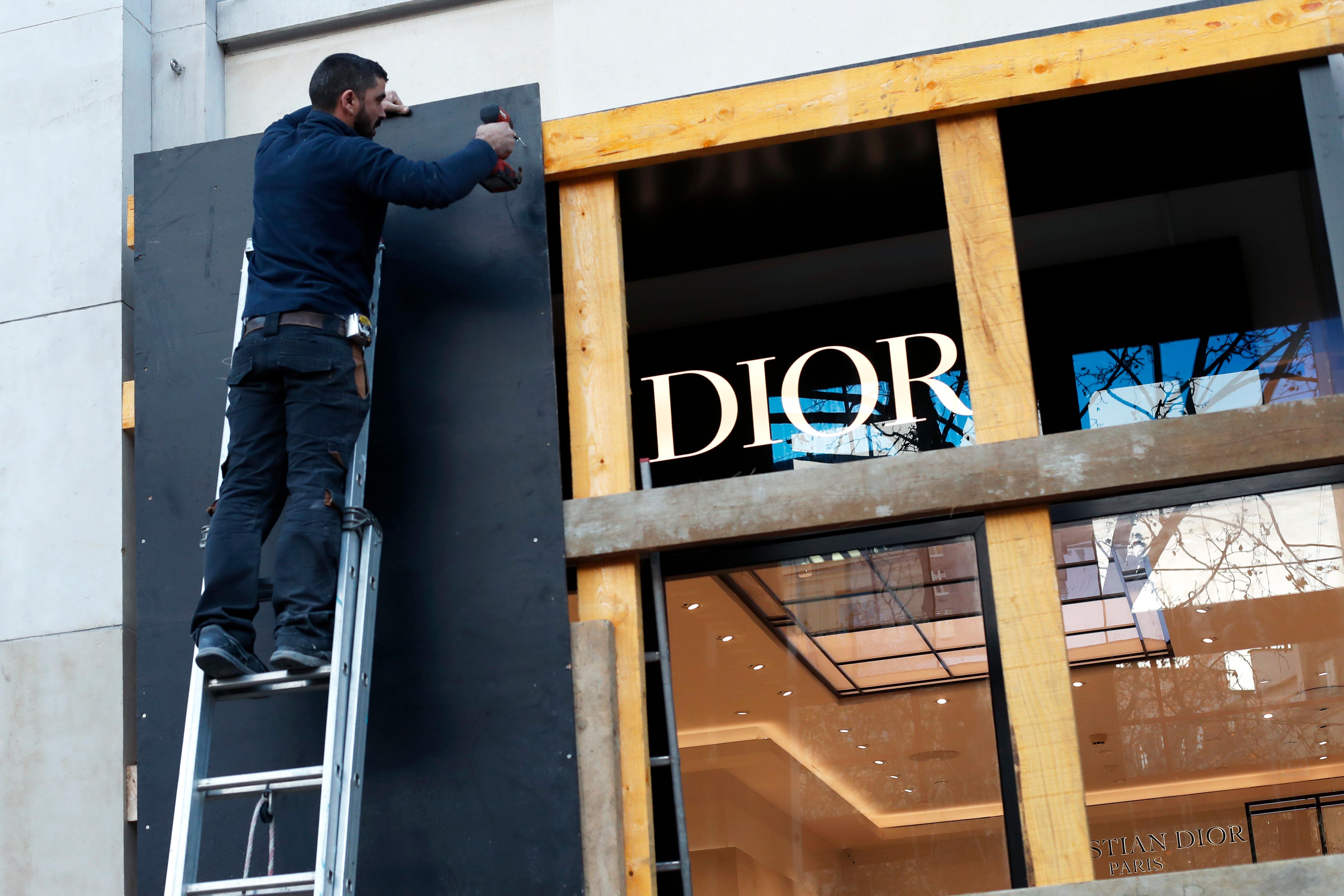 30, 2018 file picture, a worker reinforces s