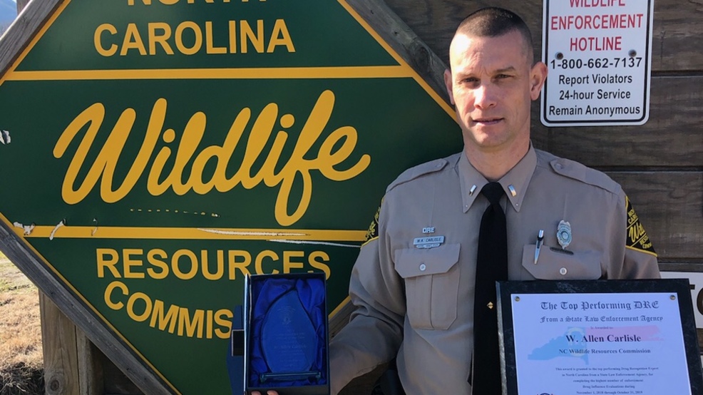 Wildlife officer honored for evaluating drug impairments on NC roads